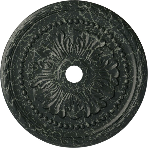 Ekena Millwork Palmetto Medallion (Canopies up to 7 5/8"), 31 1/2"OD x 3 5/8"ID x 1 3/4"P, Painted Turtle Crackle CM31PMPTC - main